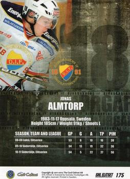 2011-12 SHL Elitset #175 Jonas Almtorp Back