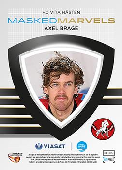 2014-15 HockeyAllsvenskan - Masked Marvels #HA-MM14 Axel Brage Back