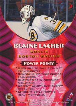 1994-95 Finest - Bowman's Best Red Rookies #3 Blaine Lacher Back