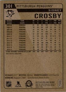 2017-18 O-Pee-Chee - Retro #301 Sidney Crosby Back