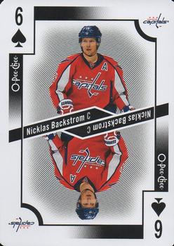 2017-18 O-Pee-Chee - Playing Cards #6♠ Nicklas Backstrom Front