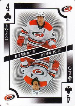 2017-18 O-Pee-Chee - Playing Cards #4♣ Jeff Skinner Front