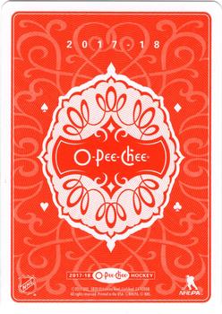 2017-18 O-Pee-Chee - Playing Cards #9♣ Joe Pavelski Back
