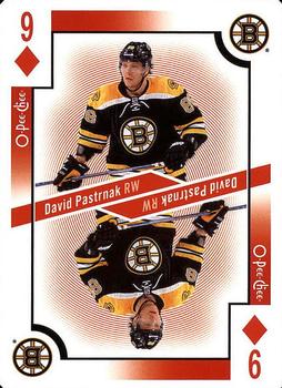 2017-18 O-Pee-Chee - Playing Cards #9♦ David Pastrnak Front