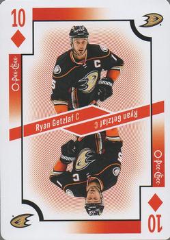 2017-18 O-Pee-Chee - Playing Cards #10♦ Ryan Getzlaf Front