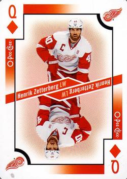 2017-18 O-Pee-Chee - Playing Cards #Q♦ Henrik Zetterberg Front