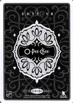 2017-18 O-Pee-Chee - Playing Cards Foil #K♠ Henrik Lundqvist Back