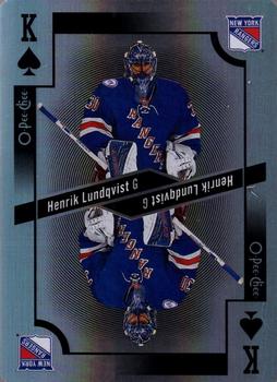2017-18 O-Pee-Chee - Playing Cards Foil #K♠ Henrik Lundqvist Front