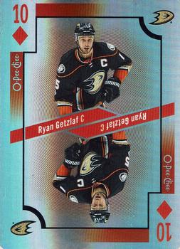 2017-18 O-Pee-Chee - Playing Cards Foil #10♦ Ryan Getzlaf Front