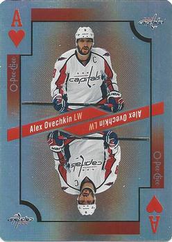 2017-18 O-Pee-Chee - Playing Cards Foil #A♥ Alex Ovechkin Front