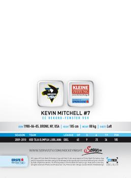 2010-11 Erste Bank Eishockey Liga - Blueliners #EBEL-BL08 Kevin Mitchell Back