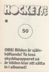 1974-75 Williams Hockey (Swedish) #50 Nikolai Epshtein Back