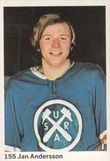 1974-75 Williams Hockey (Swedish) #155 Jan Andersson Front
