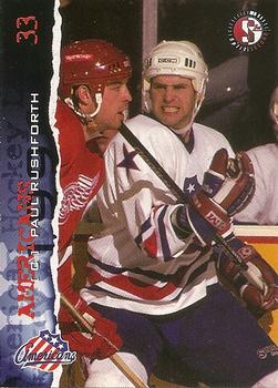 1996-97 SplitSecond Rochester Americans (AHL) #NNO Paul Rushforth Front