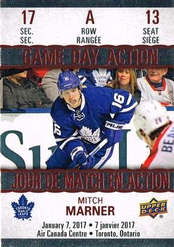 2017-18 Upper Deck Tim Hortons - Game Day Action #GDA-13 Mitch Marner Front