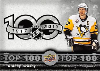 2017-18 Upper Deck Tim Hortons - Top 100 #TOP-1 Sidney Crosby Front