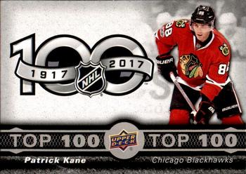 2017-18 Upper Deck Tim Hortons - Top 100 #TOP-4 Patrick Kane Front