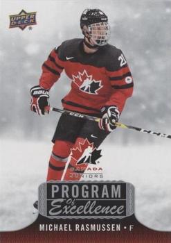 2017 Upper Deck Team Canada Juniors - Program of Excellence #POE-22 Michael Rasmussen Front