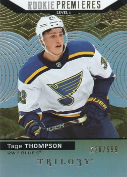 2017-18 Upper Deck Trilogy #72 Tage Thompson Front