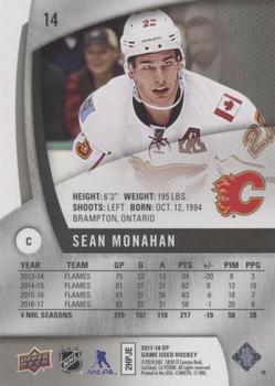 2017-18 SP Game Used #14 Sean Monahan Back