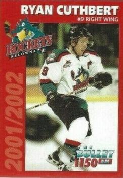 2001-02 Kelowna Rockets (WHL) #NNO Ryan Cuthbert Front