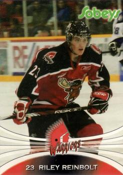 2008-09 Sobeys Moose Jaw Warriors (WHL) #17 Riley Reinbolt Front