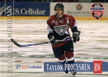 2007-08 Grandstand US Celluar Tri-City Americans (WHL) #22 Taylor Procyshen Front