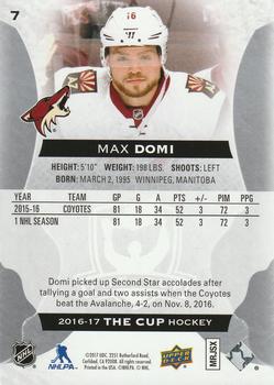 2016-17 Upper Deck The Cup #7 Max Domi Back