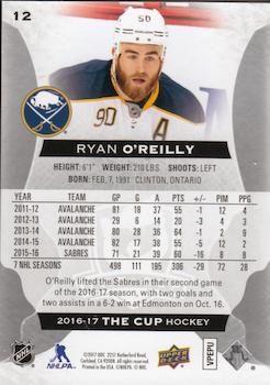 2016-17 Upper Deck The Cup #12 Ryan O'Reilly Back