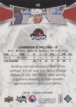 2016-17 Upper Deck AHL - Green #45 Cameron Schilling Back