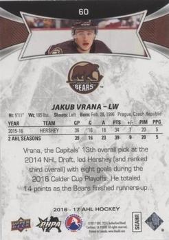 2016-17 Upper Deck AHL - Green #60 Jakub Vrana Back