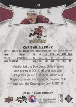 2016-17 Upper Deck AHL - Green #88 Chris Mueller Back