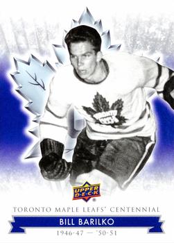 2017 Upper Deck Toronto Maple Leafs Centennial #23 Bill Barilko Front