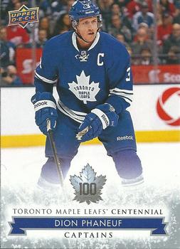 2017 Upper Deck Toronto Maple Leafs Centennial #109 Dion Phaneuf Front