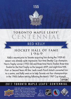2017 Upper Deck Toronto Maple Leafs Centennial #155 Red Kelly Back