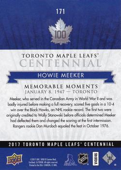 2017 Upper Deck Toronto Maple Leafs Centennial #171 Howie Meeker Back