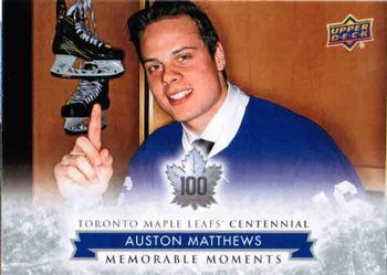 2017 Upper Deck Toronto Maple Leafs Centennial #198 Auston Matthews Front