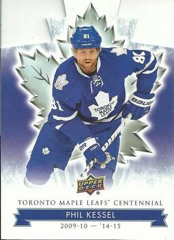 2017 Upper Deck Toronto Maple Leafs Centennial - Blue Die Cut #39 Phil Kessel Front