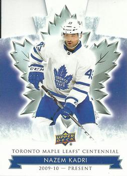 2017 Upper Deck Toronto Maple Leafs Centennial - Blue Die Cut #61 Nazem Kadri Front