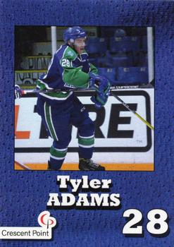 2016-17 Crescent Point Swift Current Broncos (WHL) #NNO Tyler Adams Front