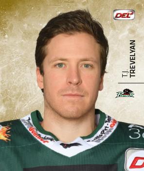 2017-18 Playercards Stickers (DEL) #18 T.J. Trevelyan Front