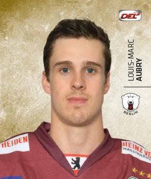 2017-18 Playercards Stickers (DEL) #45 Louis-Marc Aubry Front