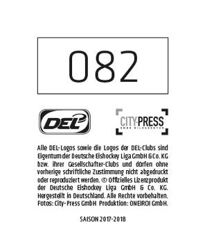 2017-18 Playercards Stickers (DEL) #82 Logo Dusseldorfer EG Back