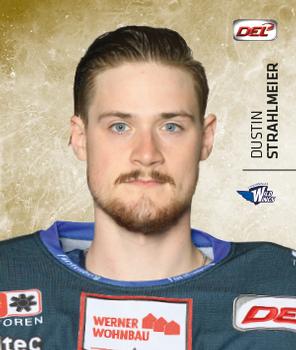 2017-18 Playercards Stickers (DEL) #305 Dustin Strahlmeier Front