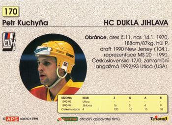 1994-95 APS Extraliga (Czech) #170 Petr Kuchyna Back