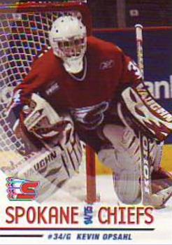 2004-05 Grandstand Spokane Chiefs (WHL) #NNO Kevin Opsahl Front