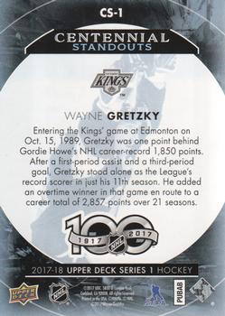 2017-18 Upper Deck - Centennial Standouts #CS-1 Wayne Gretzky Back