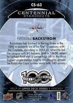 2017-18 Upper Deck - Centennial Standouts #CS-63 Nicklas Backstrom Back