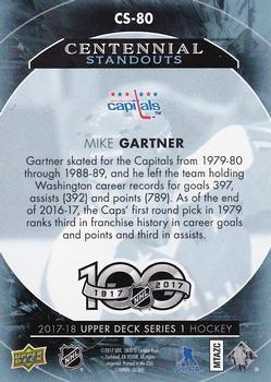 2017-18 Upper Deck - Centennial Standouts #CS-80 Mike Gartner Back