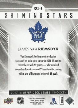 2017-18 Upper Deck - Shining Stars Red #SSL-5 James van Riemsdyk Back